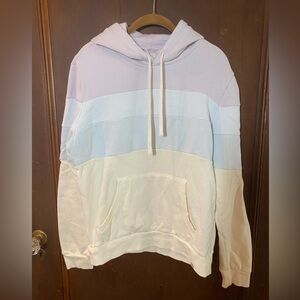 Marine Layer Light Purple and Light Blue Hoodie